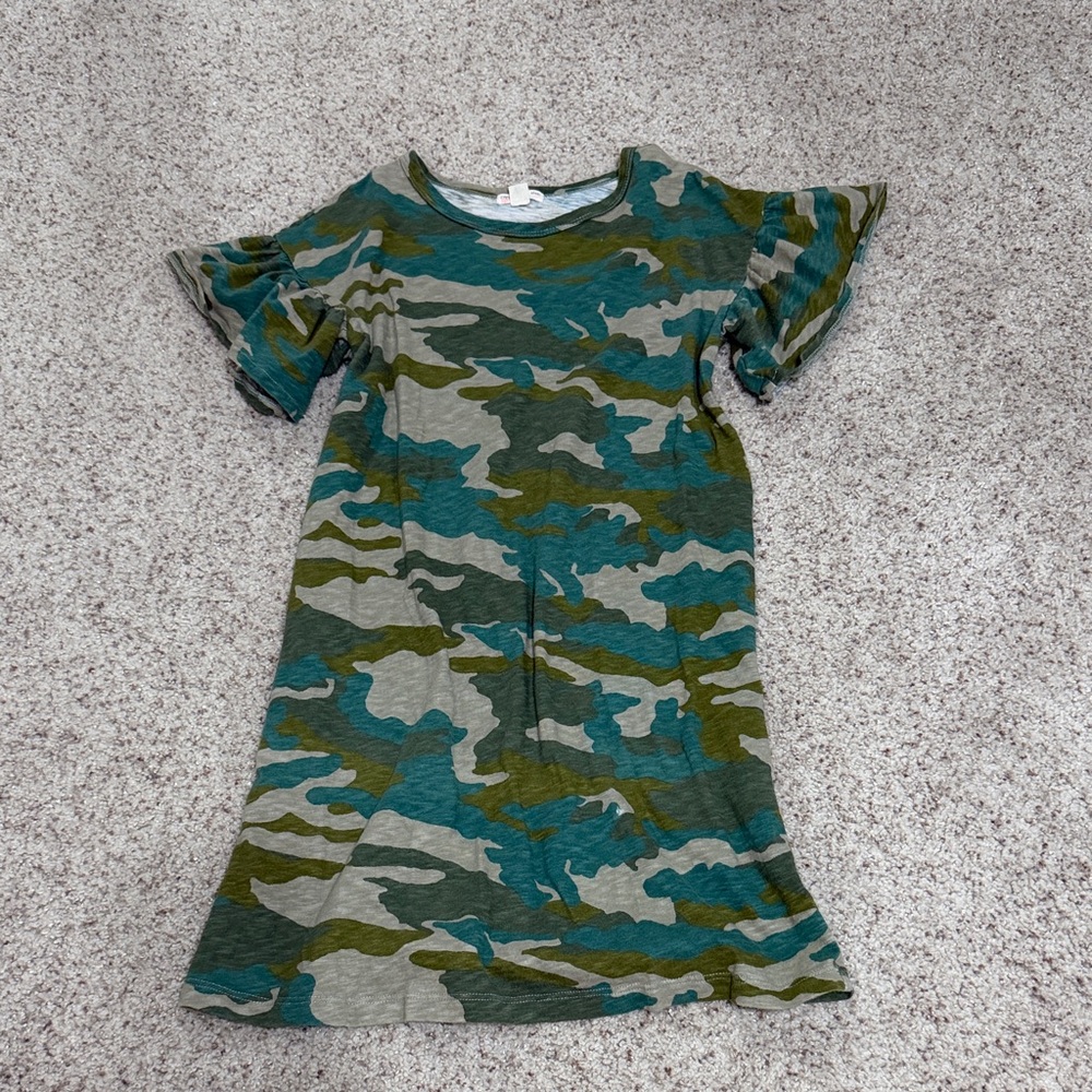 Camo T shirt dress